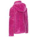 Deep Pink - Back - Trespass Girls Violetta Fluffy Fleece Jacket
