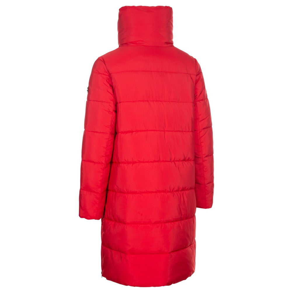 Red - Back - Trespass Womens-Ladies Faith Padded Jacket