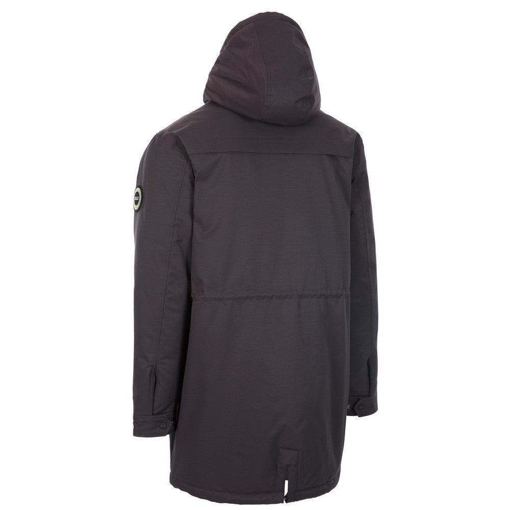 Dark Grey - Back - Trespass Mens Caleb DLX Waterproof Jacket