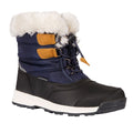 Navy - Front - Trespass Childrens-Kids Ratho Snow Boots