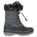 Grey - Back - Trespass Childrens-Kids Aine Snow Boots