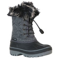Grey - Front - Trespass Childrens-Kids Aine Snow Boots