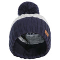 Navy - Side - Trespass Childrens-Kids Axel Beanie