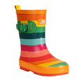 Multicoloured Stripe - Front - Trespass Childrens-Kids Puddle Wellington Boots