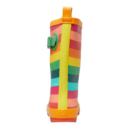 Multicoloured Stripe - Back - Trespass Childrens-Kids Puddle Wellington Boots