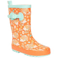 Multicoloured Print - Front - Trespass Childrens-Kids Puddle Wellington Boots