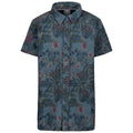 Navy Print - Front - Trespass Boys Bizarr Casual Shirt