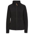 Black - Front - Trespass Womens-Ladies Trouper Leather Trim Fleece Jacket