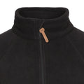 Black - Side - Trespass Womens-Ladies Trouper Leather Trim Fleece Jacket