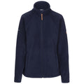 Navy - Front - Trespass Womens-Ladies Trouper Leather Trim Fleece Jacket