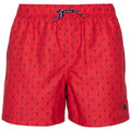 Red - Front - Trespass Mens Eugine Swim Shorts