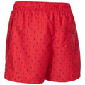 Red - Back - Trespass Mens Eugine Swim Shorts