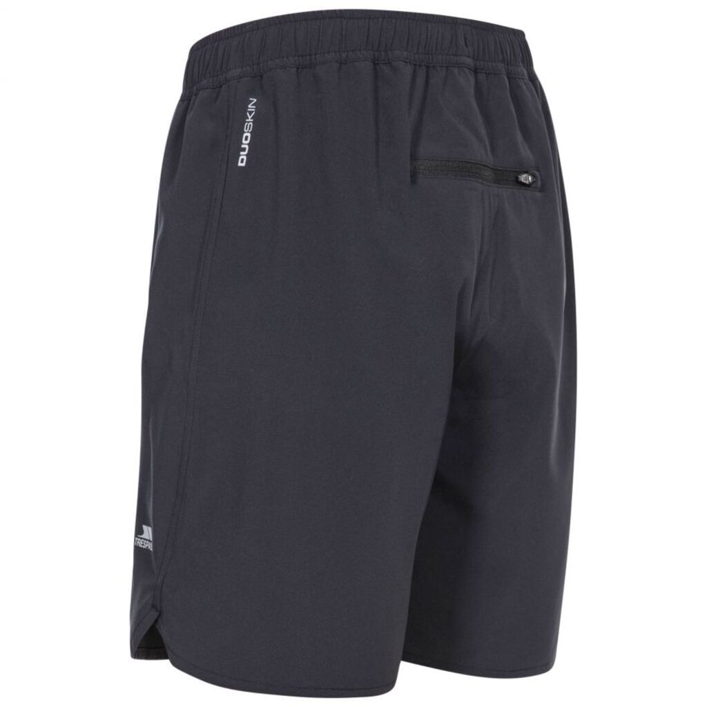 Black - Back - Trespass Mens Richmond Active Shorts