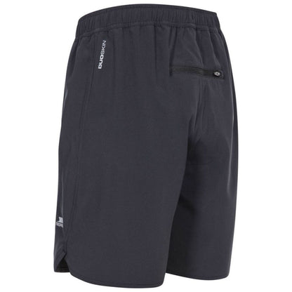 Black - Back - Trespass Mens Richmond Active Shorts