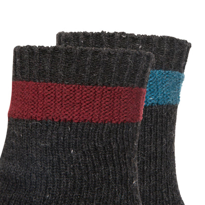Black-Aqua Blue-Fig - Close up - Trespass Unisex Adult Agenta Boot Socks