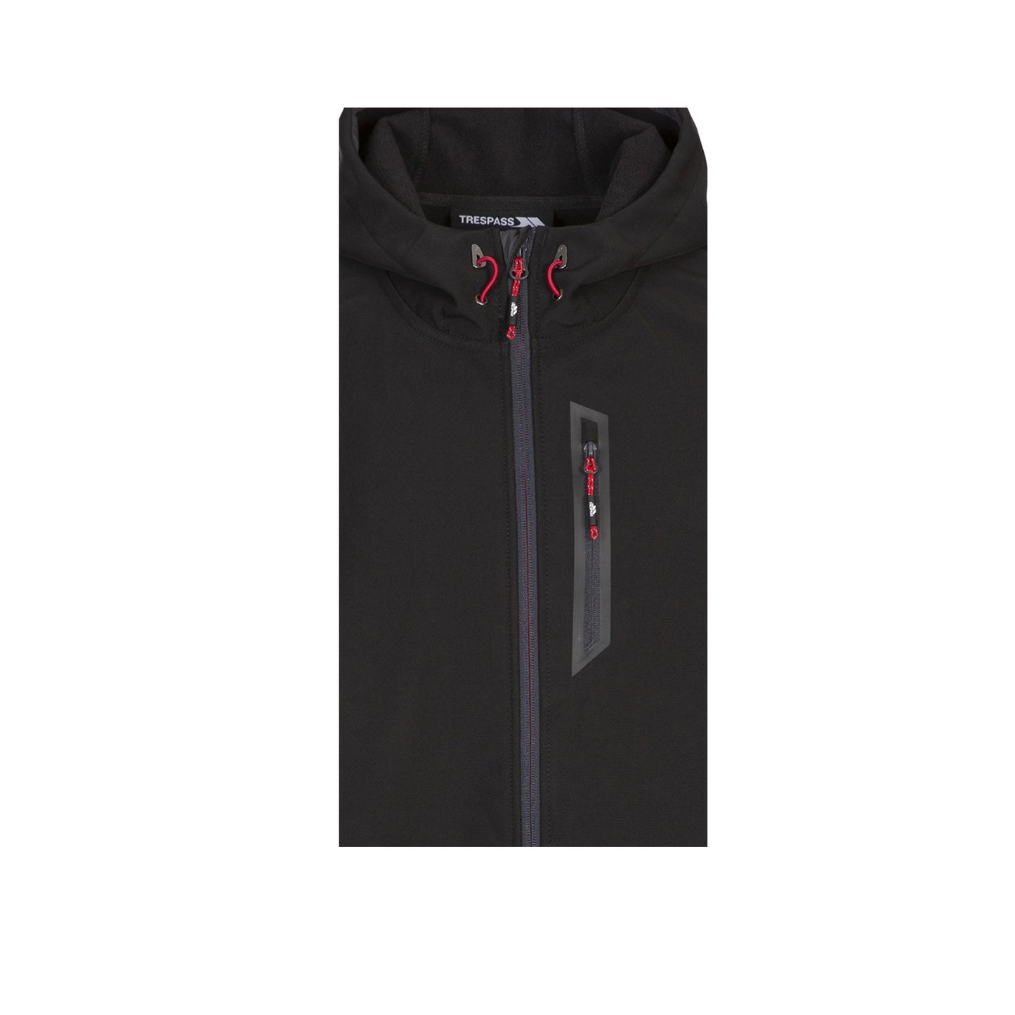 Black - Side - Trespass Mens Marlon Soft Shell Jacket
