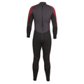 Merlot-Black Marl - Back - Trespass Mens Nitrox Wetsuit