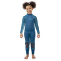 Cosmic Blue Marl - Back - Trespass Childrens-Kids Lillian Wetsuit