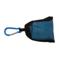 Blue - Back - Trespass Dripclip Microfibre Towel Keyring With Carabiner Clip