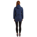 Navy - Side - Trespass Womens-Ladies Brampton Waterproof Jacket