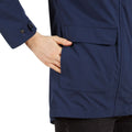 Navy - Pack Shot - Trespass Womens-Ladies Brampton Waterproof Jacket