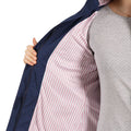 Navy - Close up - Trespass Womens-Ladies Brampton Waterproof Jacket