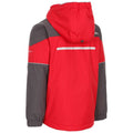 Red - Back - Trespass Childrens Boys Unlock Waterproof Jacket