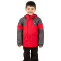 Red - Side - Trespass Childrens Boys Unlock Waterproof Jacket