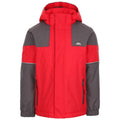 Red - Front - Trespass Childrens Boys Unlock Waterproof Jacket