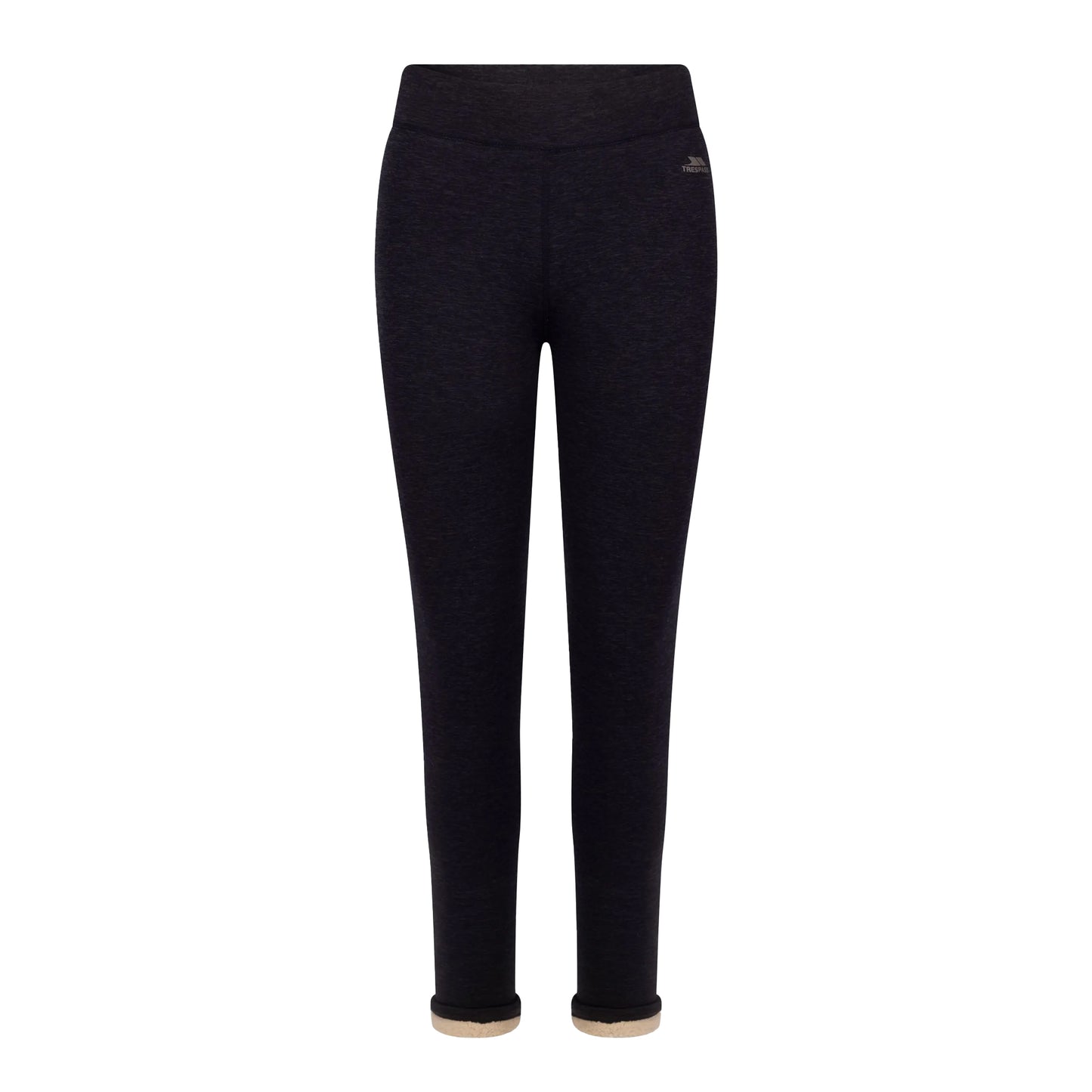Navy Marl - Front - Trespass Womens-Ladies Fuzzy Sherpa Leggings