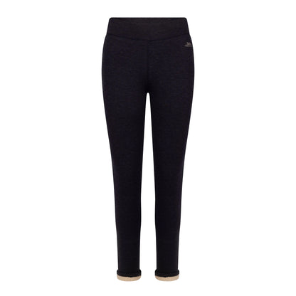 Navy Marl - Front - Trespass Womens-Ladies Fuzzy Sherpa Leggings