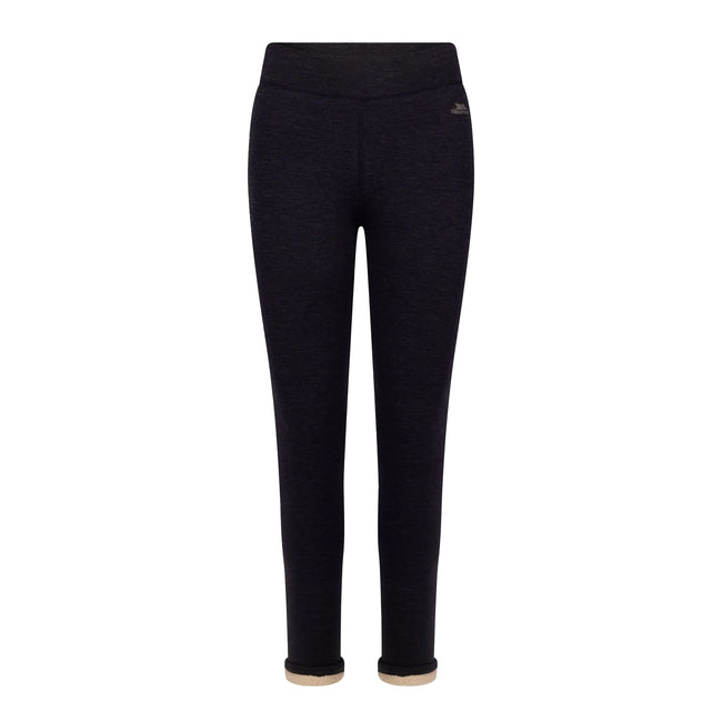 Navy Marl - Front - Trespass Womens-Ladies Fuzzy Sherpa Leggings