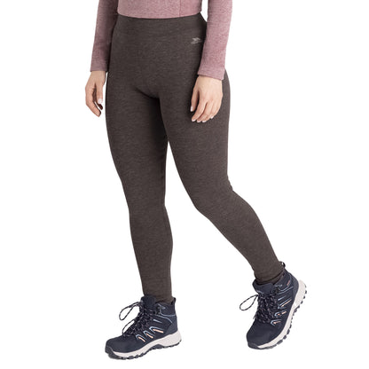 Grey Marl - Front - Trespass Womens-Ladies Fuzzy Sherpa Leggings
