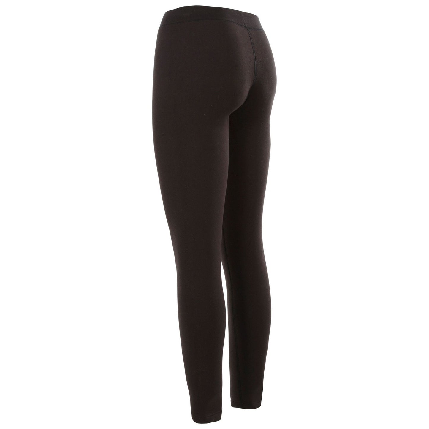 Black - Back - Trespass Womens-Ladies Fuzzy Sherpa Leggings