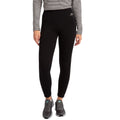 Black - Side - Trespass Womens-Ladies Fuzzy Sherpa Leggings