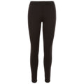 Black - Front - Trespass Womens-Ladies Fuzzy Sherpa Leggings