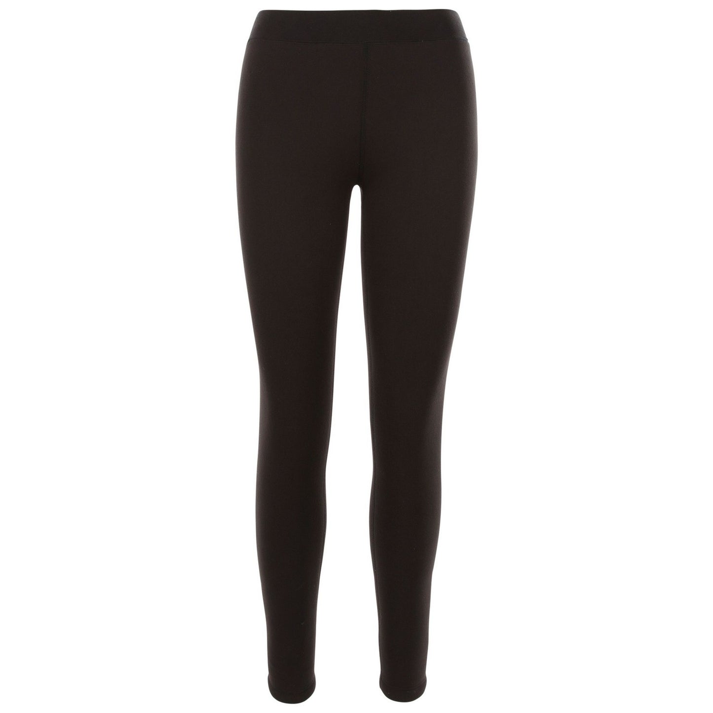 Black - Front - Trespass Womens-Ladies Fuzzy Sherpa Leggings