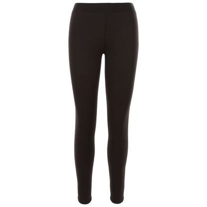 Black - Front - Trespass Womens-Ladies Fuzzy Sherpa Leggings