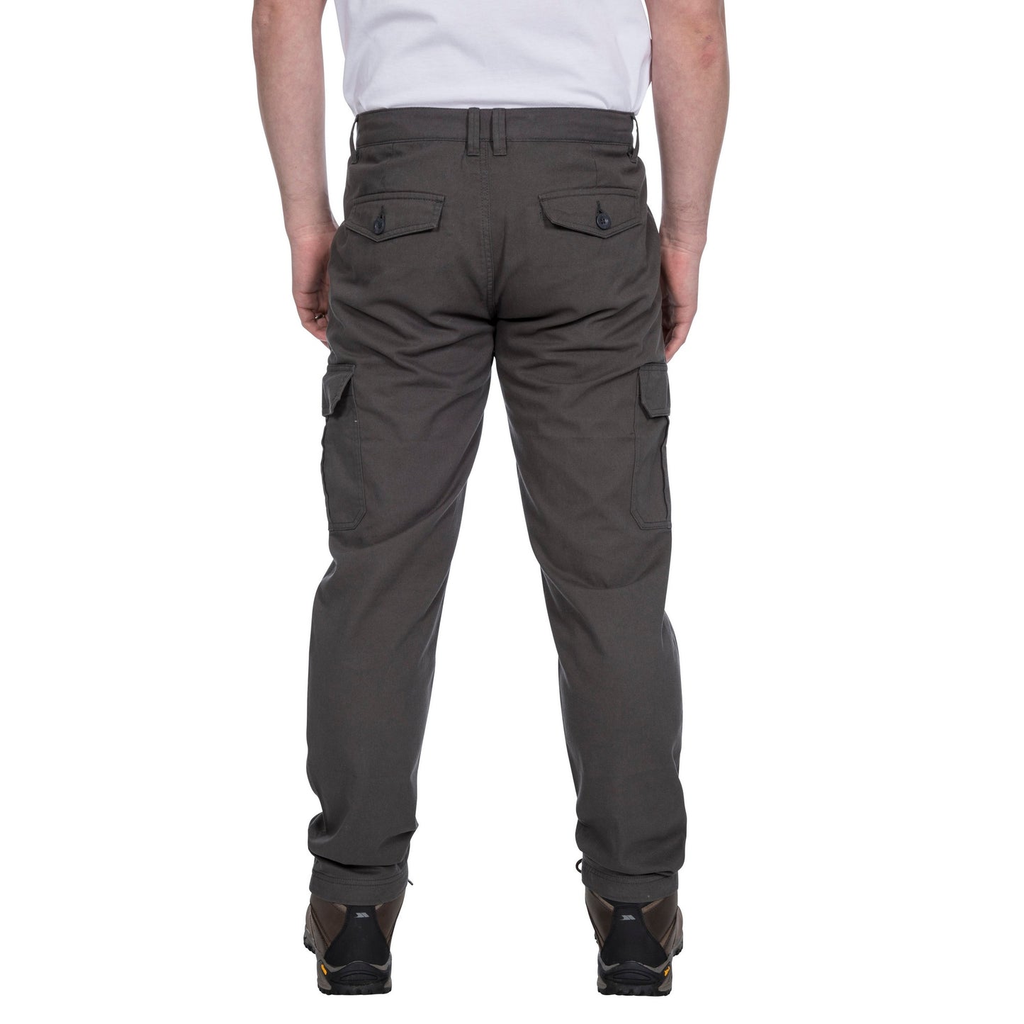 Charcoal - Back - Trespass Mens Tipner Cargo Trousers
