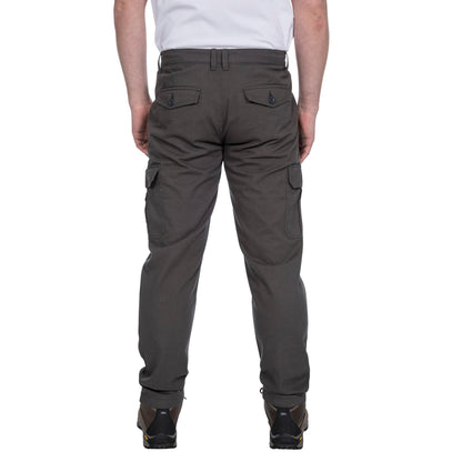 Charcoal - Back - Trespass Mens Tipner Cargo Trousers