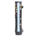 Black - Side - Trespass Womens-Ladies Samira Printed Wellington Boots