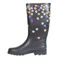 Black - Lifestyle - Trespass Womens-Ladies Samira Printed Wellington Boots