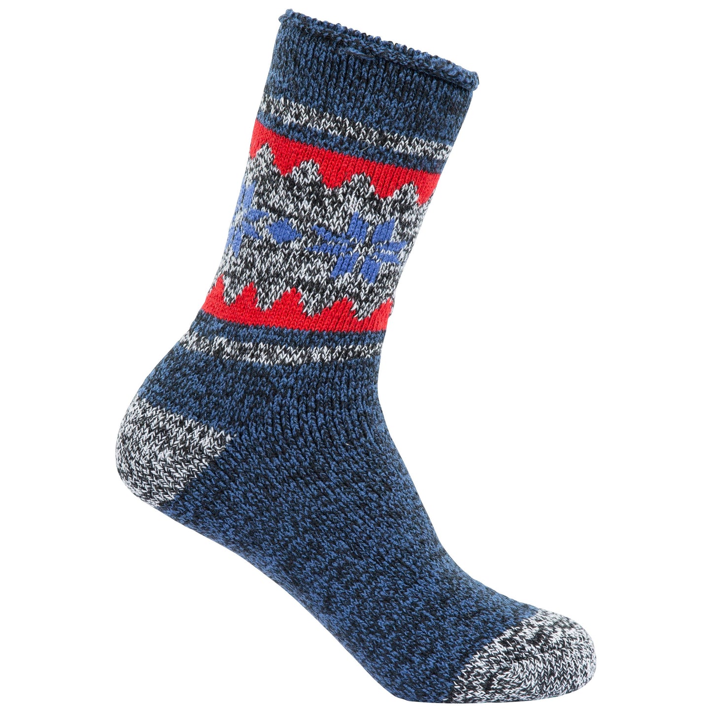 Navy Marl - Back - Trespass Unisex Adult Karvonen Socks