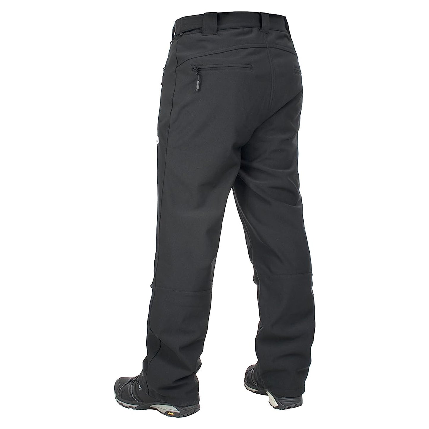 Black X - Back - Trespass Mens Hemic Softshell Trousers