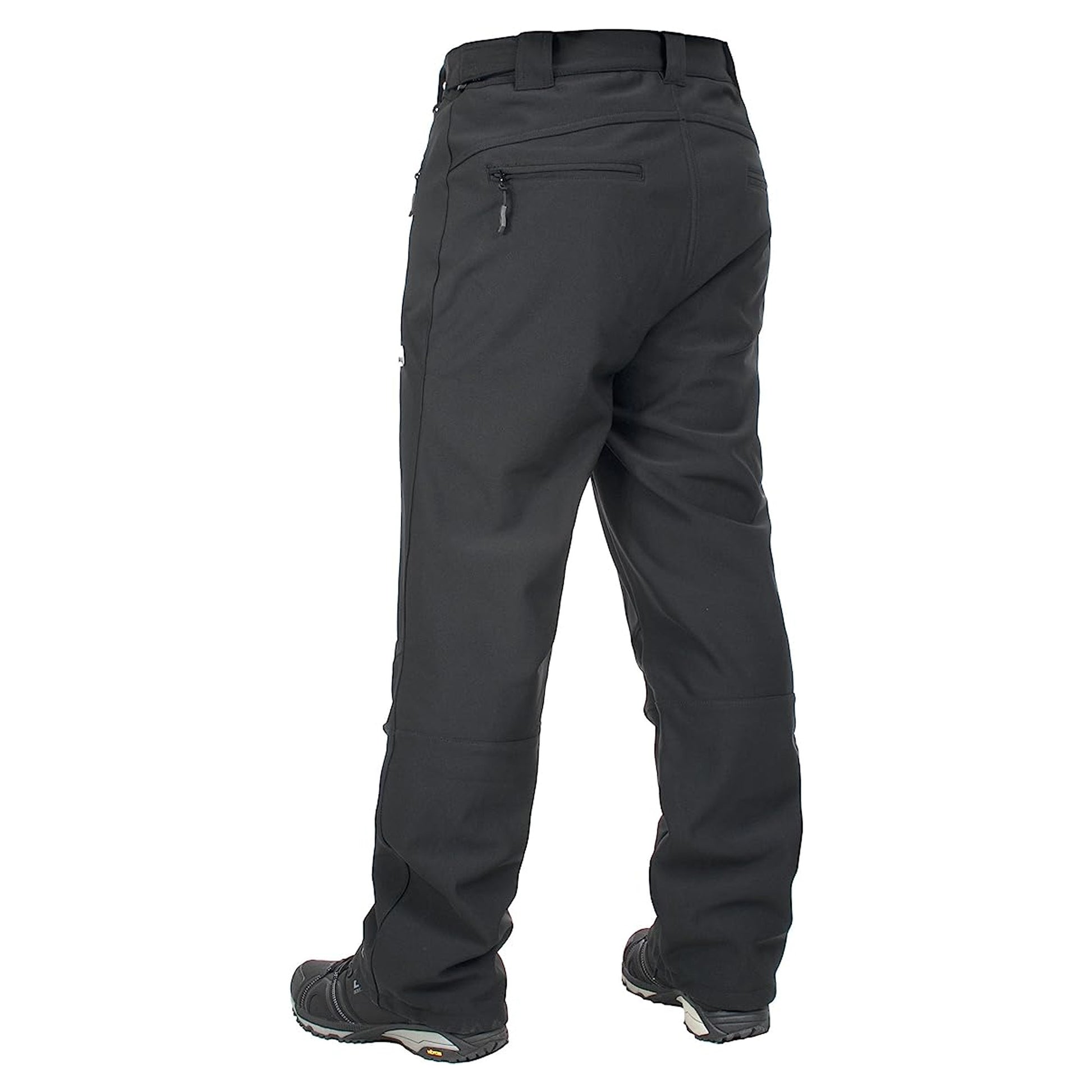 Black X - Back - Trespass Mens Hemic Softshell Trousers