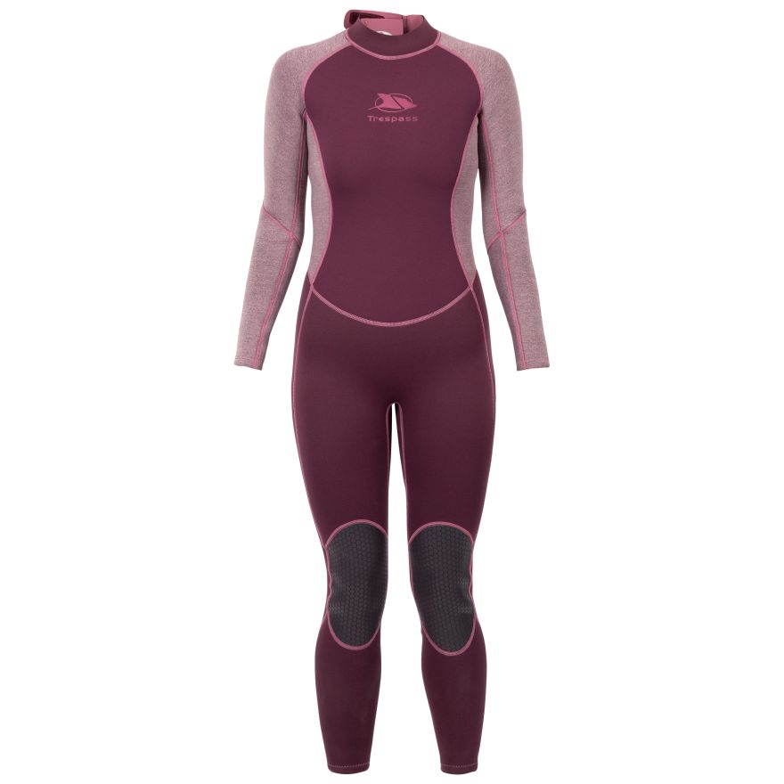 Damson - Front - Trespass Womens-Ladies Lox Wetsuit