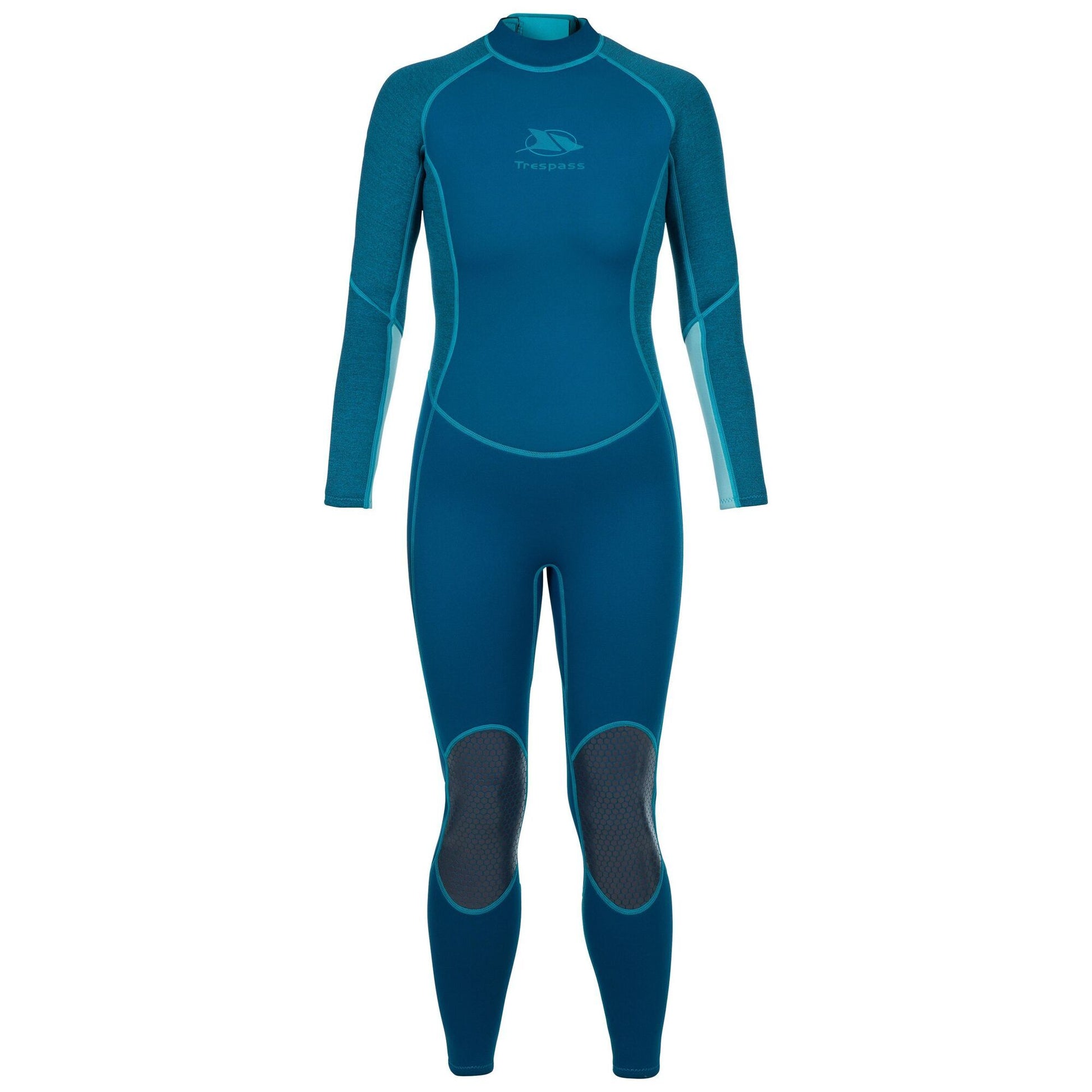 Cosmic Blue Marl - Front - Trespass Womens-Ladies Lox Wetsuit