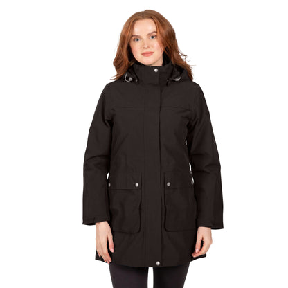 Black - Side - Trespass Womens-Ladies Lyrics Jacket
