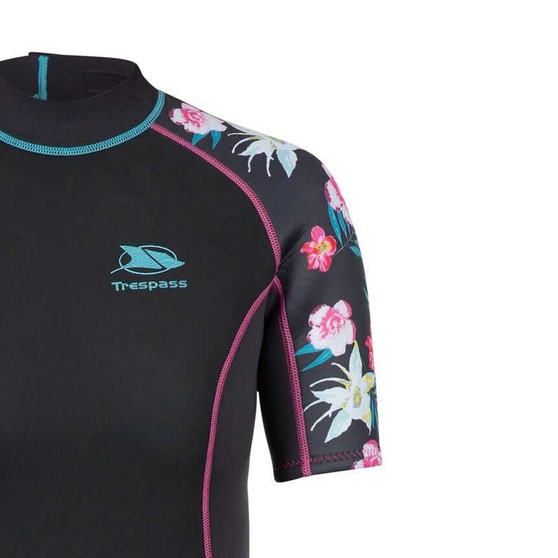 Dark Grey - Side - Trespass Womens-Ladies Sonar Wetsuit