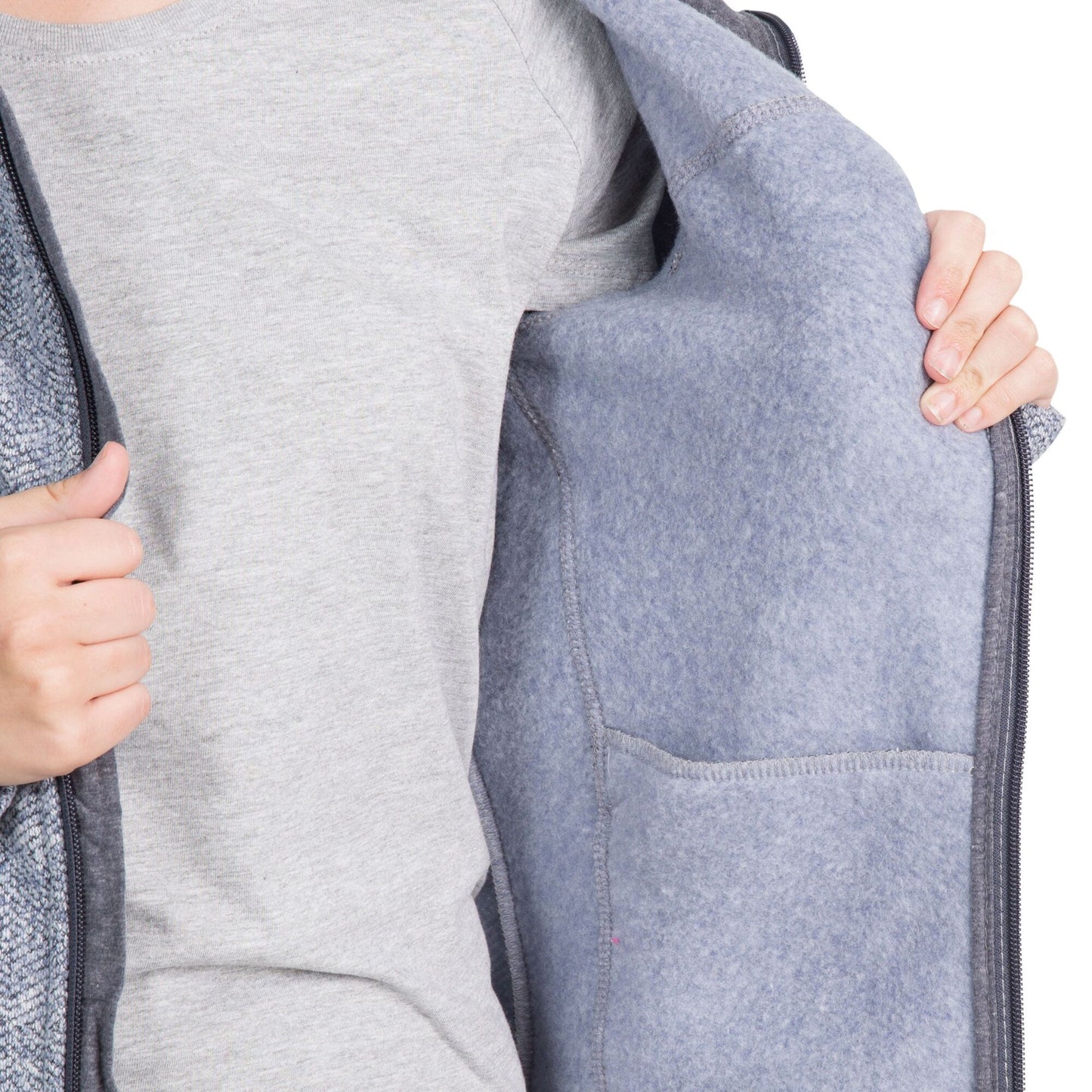 Denim - Close up - Trespass Womens-Ladies Reserve C Fleece Jacket
